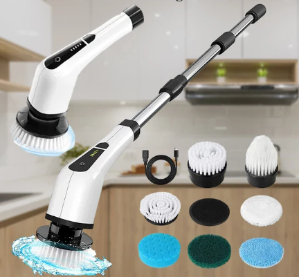 ¡Oferta Especial! - Cepillo Eléctrico 9 en 1 – Limpieza Rápida y Sin Esfuerzo