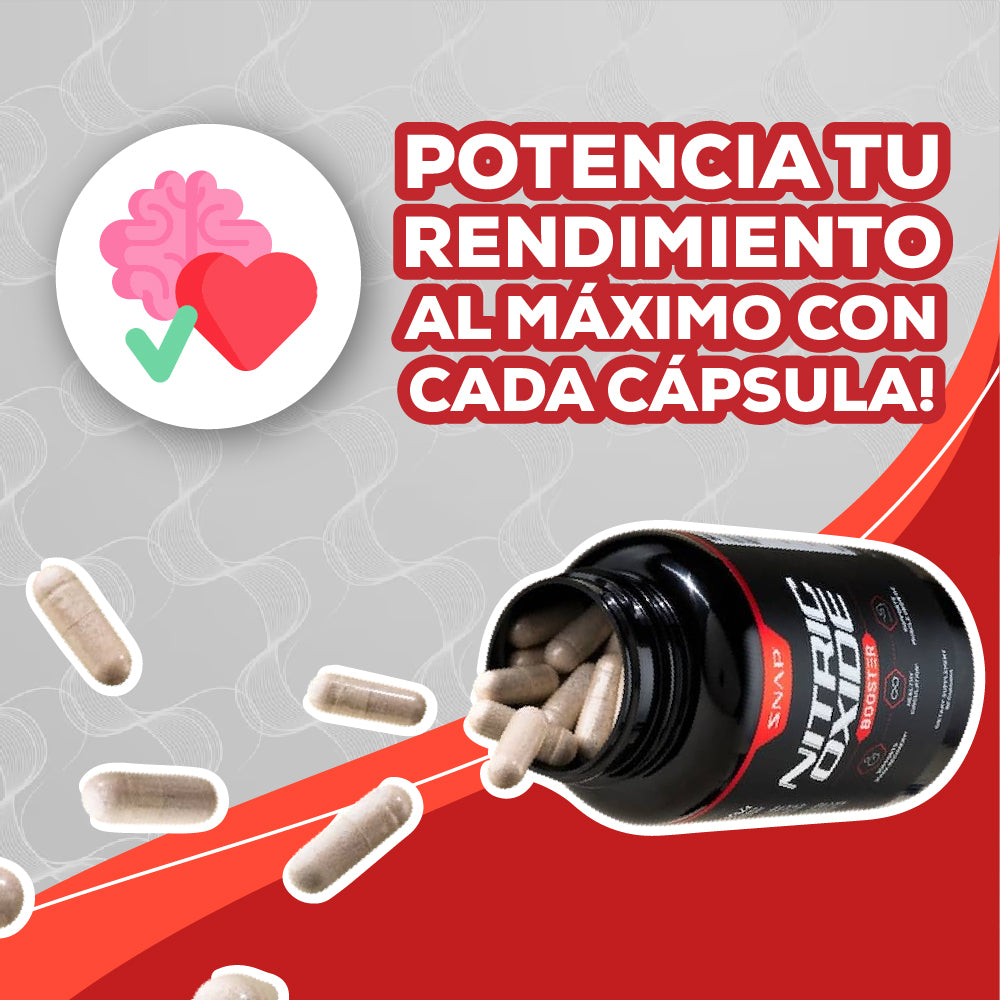 ¡Compra 1, lleva 2! Aumenta el flujo sanguíneo, reduce la fatiga con NITRIC OXIDE 40% OFF