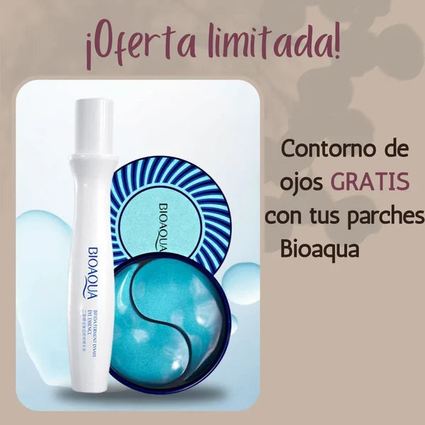 🔥 ¡OFERTA 2X1 HOY! Parches de Ojos BIOAQUA – Hidratación Profunda y Efecto Rejuvenecedor 💎 (Paga 1 Lleva 2)
