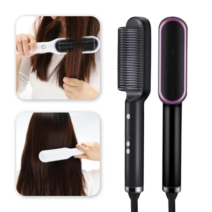 PEINE ALISADOR - Cabello Liso, Brillante y Sin Esfuerzo: La Solución Profesional que Tu Rutina Necesita 🌟