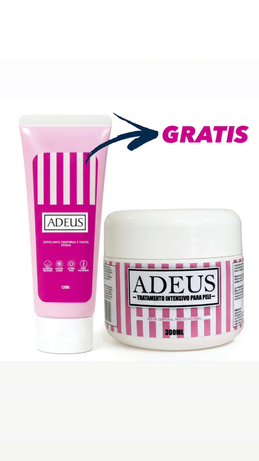 Adeus para Celulitis y Estrías 300ml – Lleva 2 y recibe Exfoliante Corporal ADEUS GRATIS 30%OFF