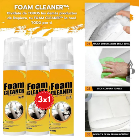 Limpieza Profunda, Precio Bajo – ¡Llévate 3 Foam Cleaner™ al Precio de 1! 40% OFF