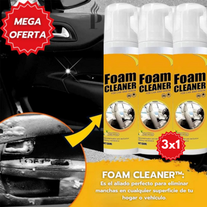 Limpieza Profunda, Precio Bajo – ¡Llévate 3 Foam Cleaner™ al Precio de 1! 40% OFF