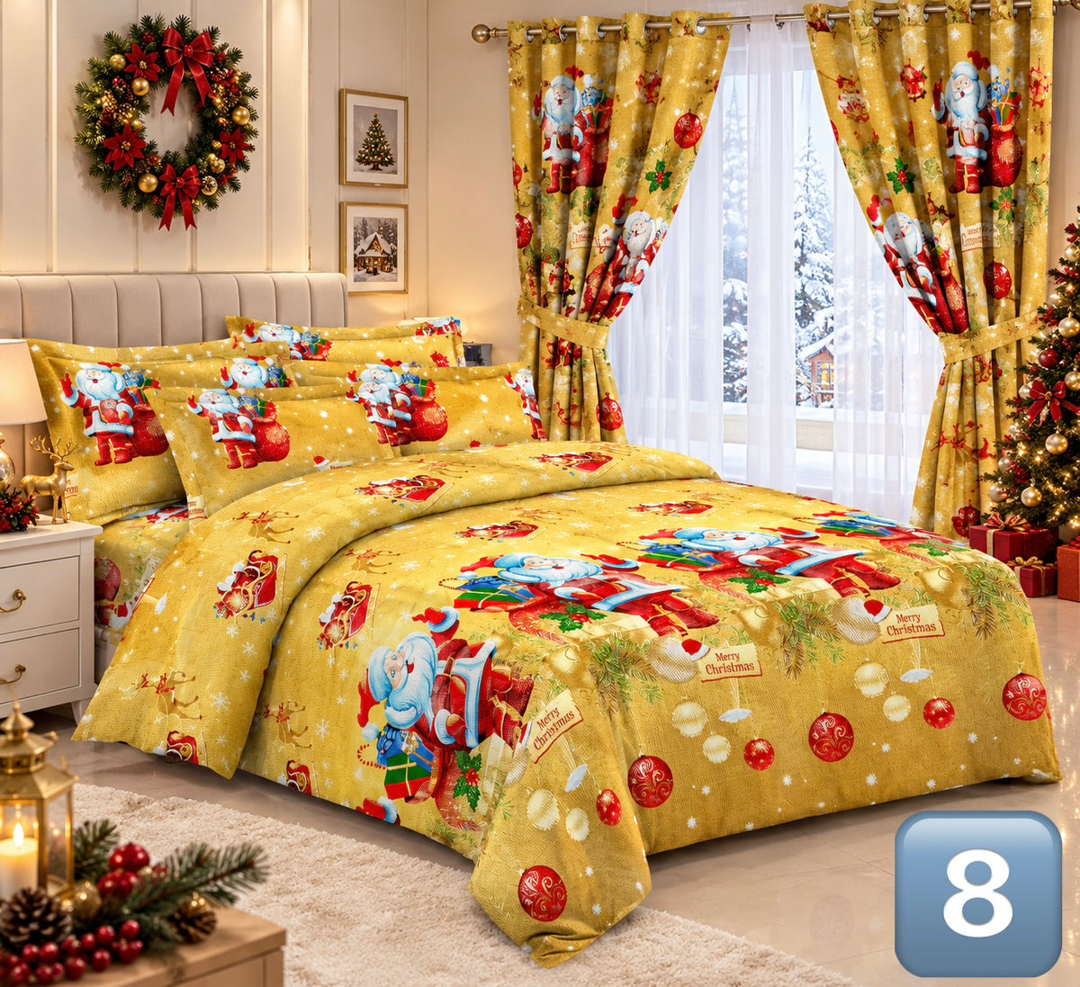 SABANA NAVIDAD DOBLE 140 X 190