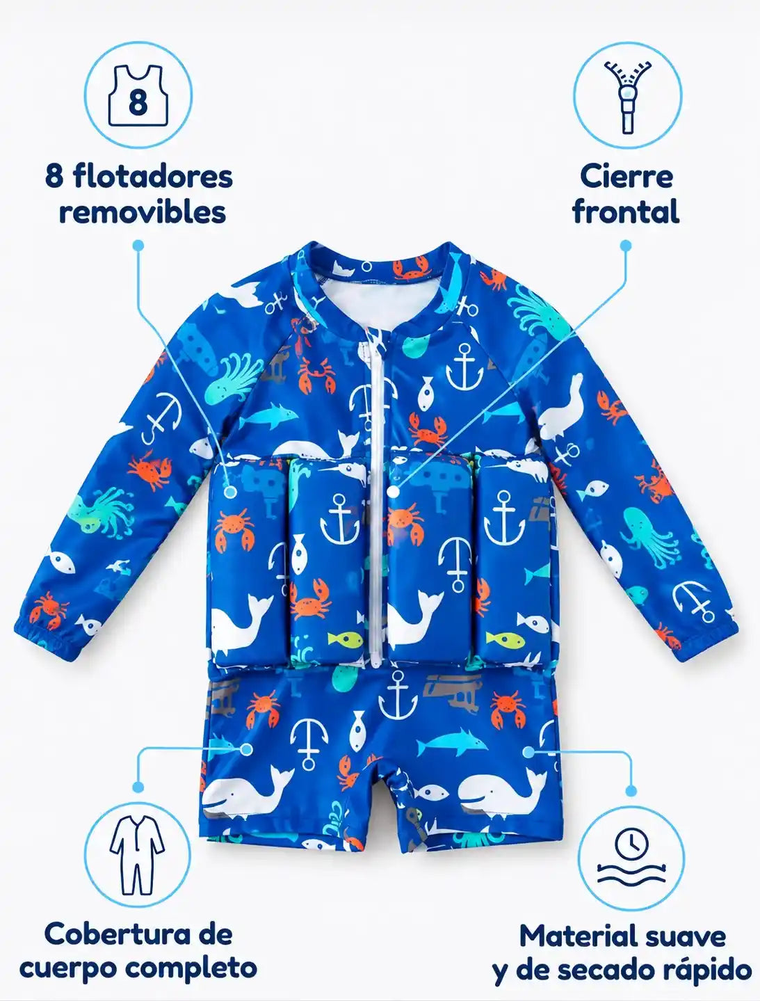 Combo Traje de Baño+Gorro