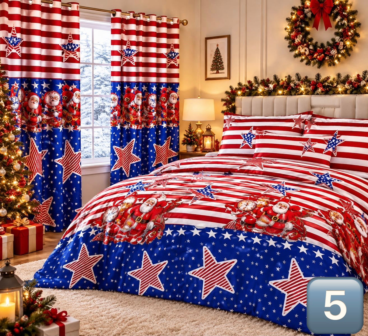 SABANA NAVIDAD DOBLE 140 X 190