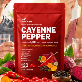 VIVONU Cayenne Pepper Softgels 🌶️ | Pimienta de Cayena con Capsaicinoides – Suplemento Natural para tu Bienestar Diario