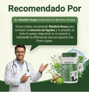 Fórmula Natural Premium con Rhodiola, Té Verde y Schisandra. ¡Revitaliza tu cuerpo al 100%!"