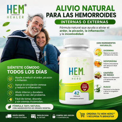 ⭐ HEM HERO™ | Ayuda a Reducir las Molestias de Forma Natural