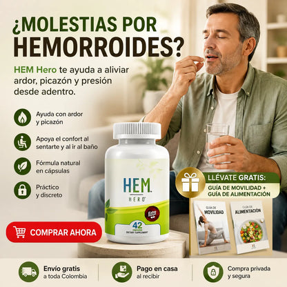 ⭐ HEM HERO™ | Ayuda a Reducir las Molestias de Forma Natural