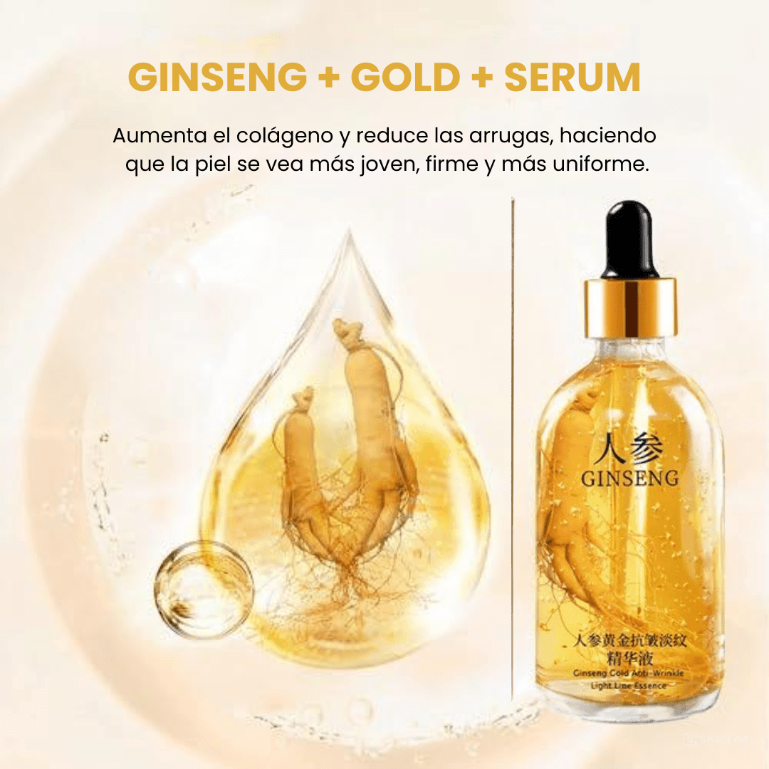 Ginseng™ | Sérum Rejuvenecedor Hidratante 100ML Día y Noche✨ 2X1 + Regalos Bioaqua🎁