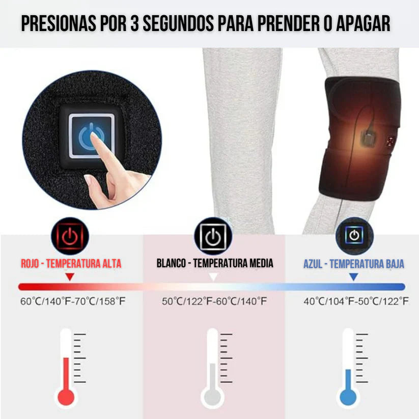 Rodillera con Terapia de Calor - Alivio Rápido y Eficaz SOLO HOY