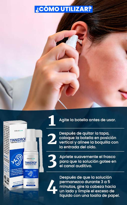 🔥 TinniDrop™ – Compre 1 y Lleve 2 | Limpieza Profesional de Oído 50%0FF