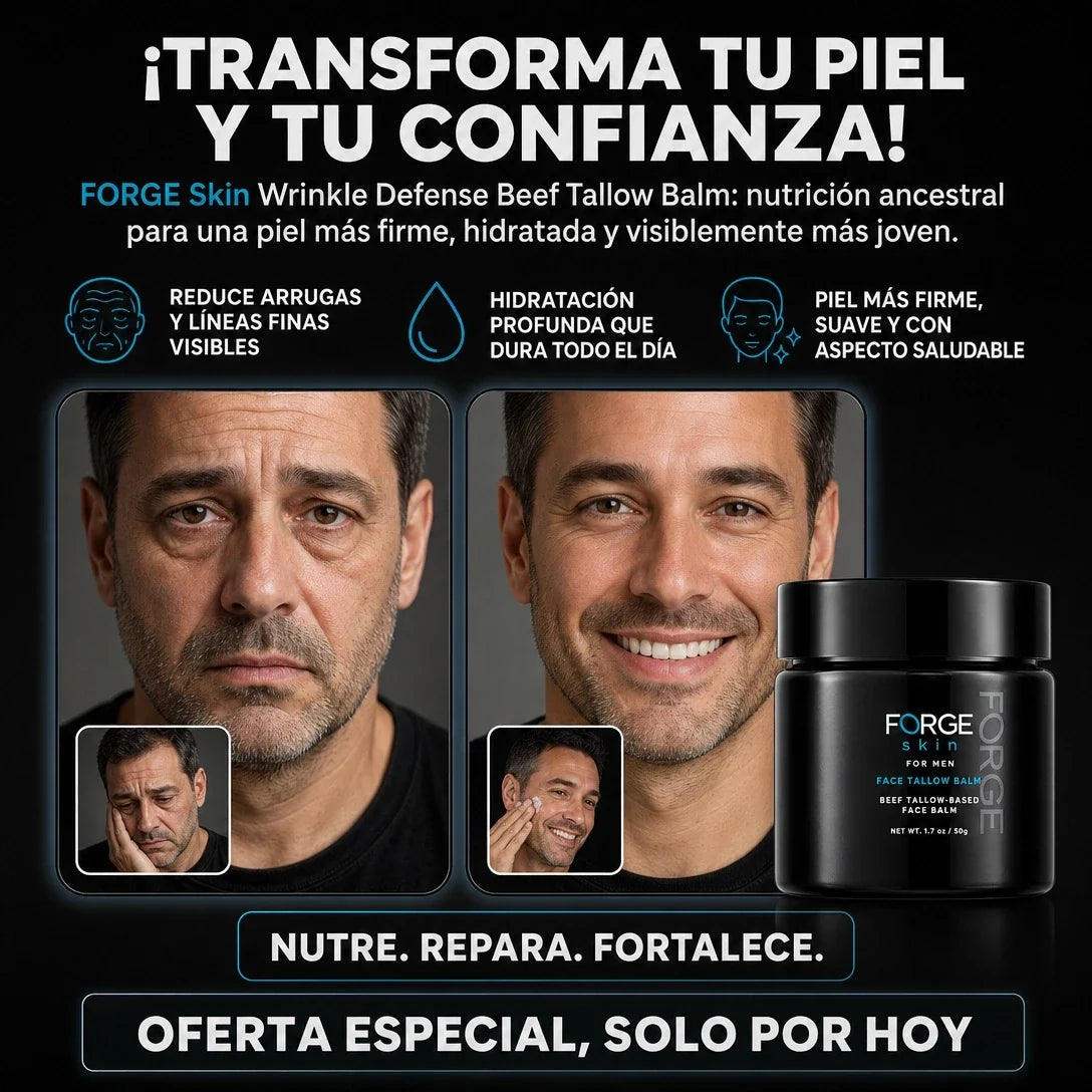 Bálsamo Antiarrugas de Sebo de Res Forge Skin para Hombre 50 ml