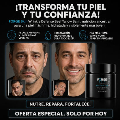 Bálsamo Antiarrugas de Sebo de Res Forge Skin para Hombre 50 ml