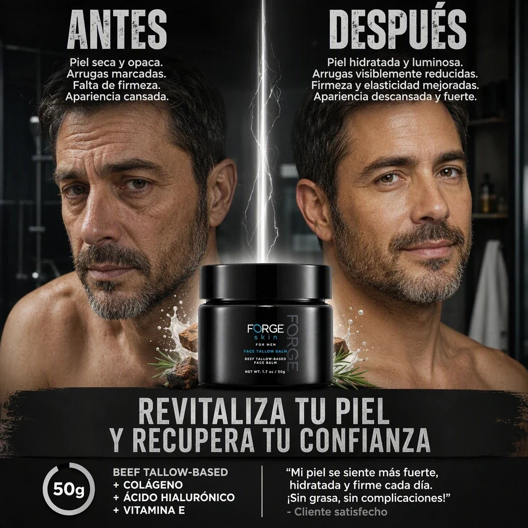 Bálsamo Antiarrugas de Sebo de Res Forge Skin para Hombre 50 ml