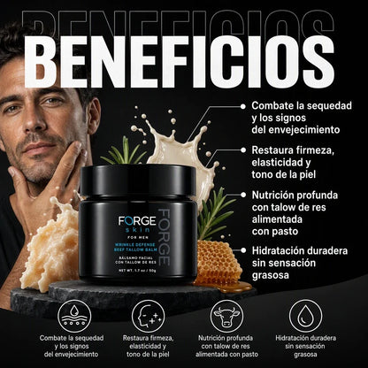 Bálsamo Antiarrugas de Sebo de Res Forge Skin para Hombre 50 ml