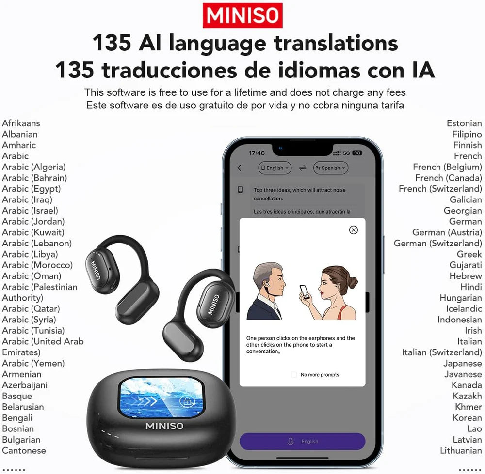 Audifono traductor instantáneo