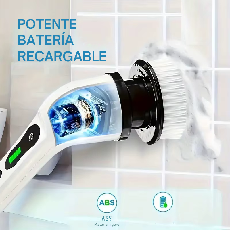 ¡Oferta Especial! - Cepillo Eléctrico 9 en 1 – Limpieza Rápida y Sin Esfuerzo