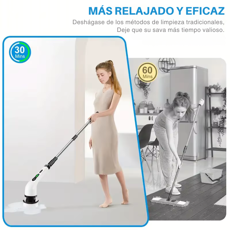 ¡Oferta Especial! - Cepillo Eléctrico 9 en 1 – Limpieza Rápida y Sin Esfuerzo
